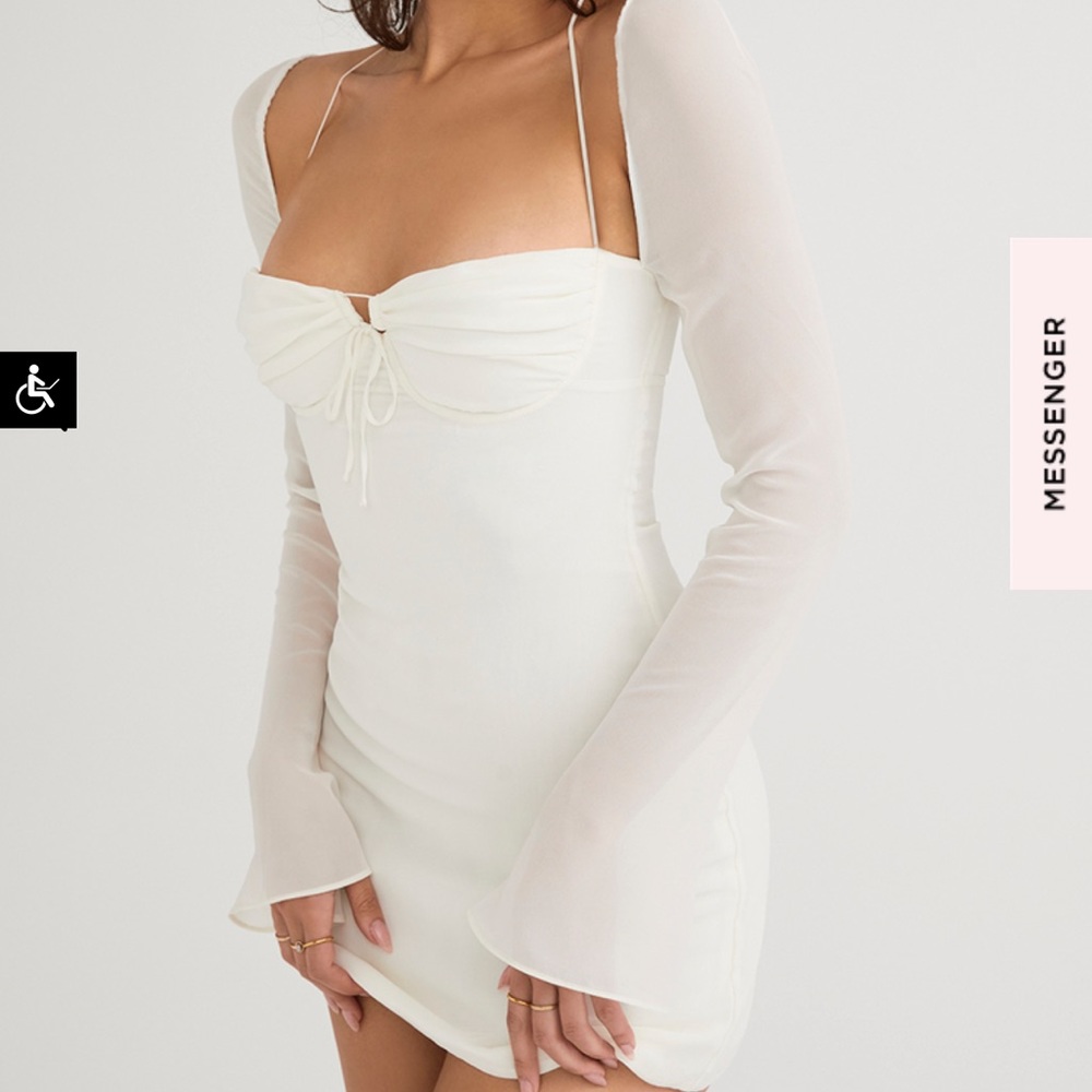 House of CB White Mini Dress